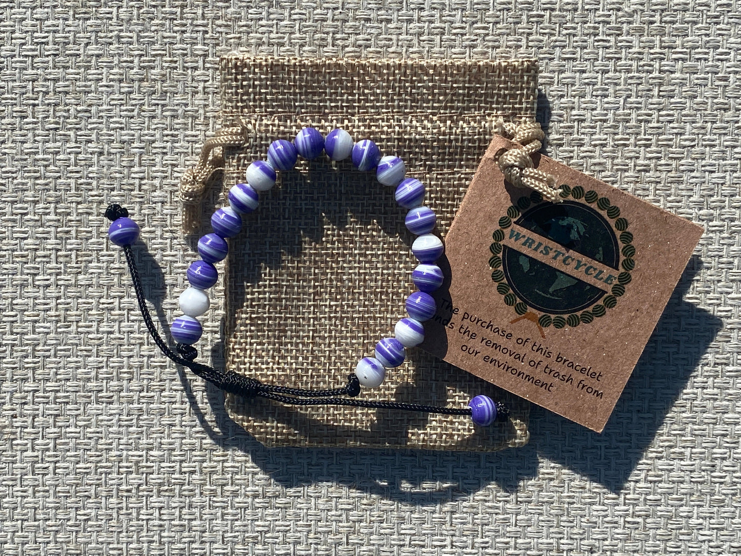 Purple Recycled Plastic Bracelet
