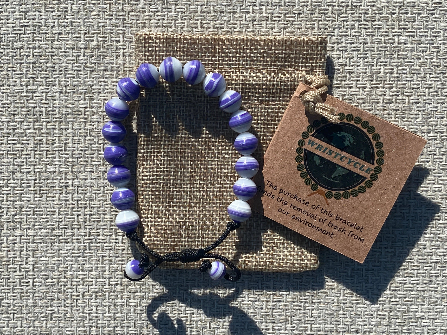 Purple Recycled Plastic Bracelet