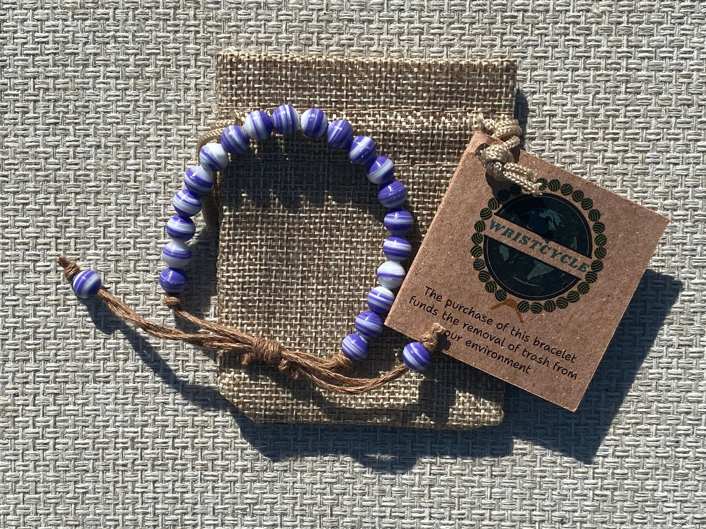 Purple Recycled Plastic Bracelet