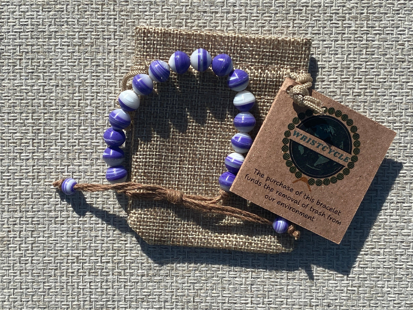 Purple Recycled Plastic Bracelet