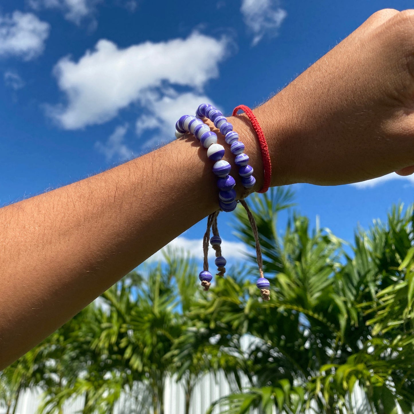 Purple Recycled Plastic Bracelet