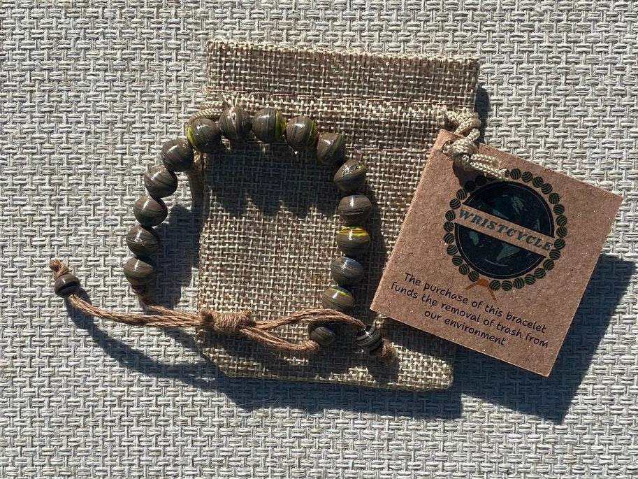 Brown Recycled Plastic Bracelet