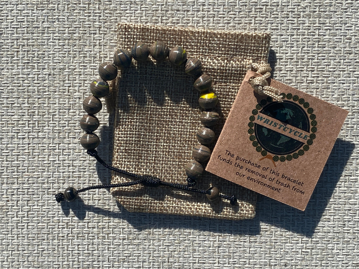 Brown Recycled Plastic Bracelet