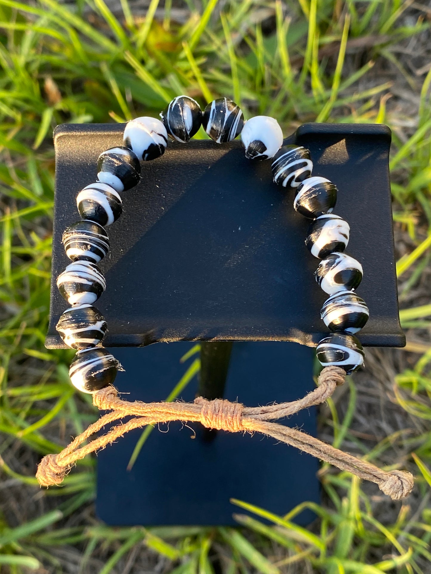 Black Recycled Plastic Bracelet