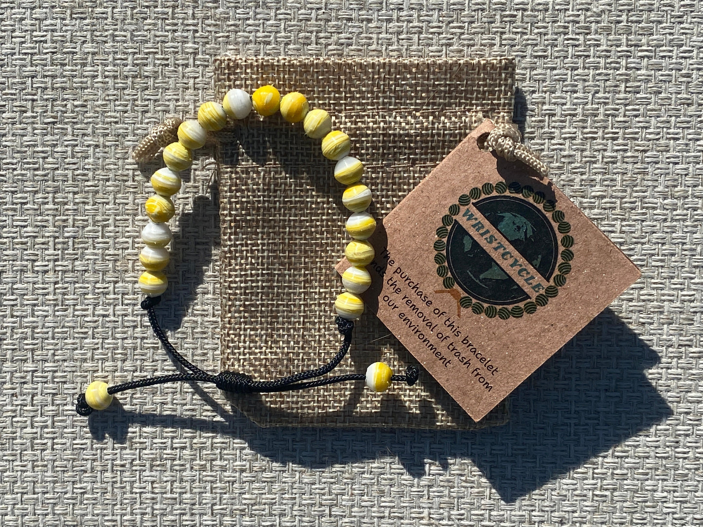 Yellow Recycled Plastic Bracelet