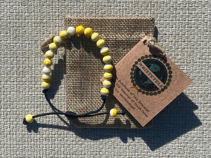 Yellow Recycled Plastic Bracelet