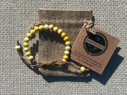 Yellow Recycled Plastic Bracelet