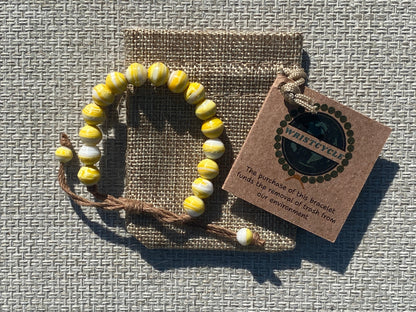 Yellow Recycled Plastic Bracelet