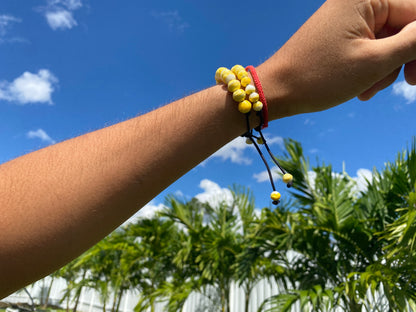 Yellow Recycled Plastic Bracelet