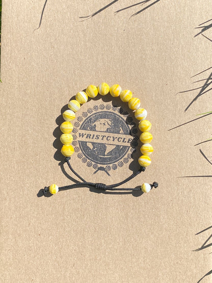 Yellow Recycled Plastic Bracelet